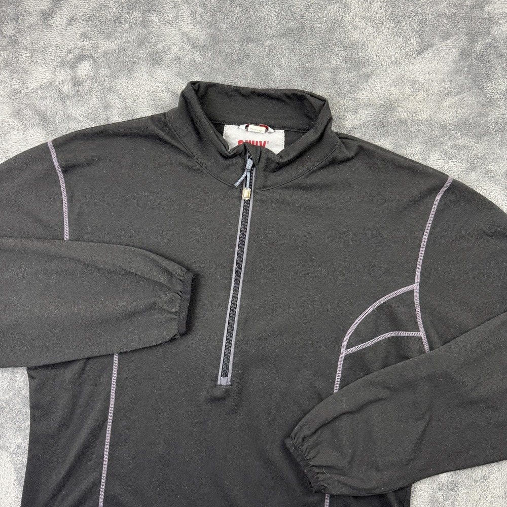 Swix‎ Pullover Womens Medium Black Technical Wear Half Zip Outdoor Athletic Top